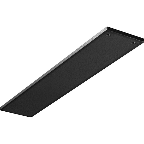 Ekena Millwork 3"W x 16"D Logan Hidden Support Steel Bracket w/ 12" Support Depth, Hammered Silver BKTM03X16LOHSV - main